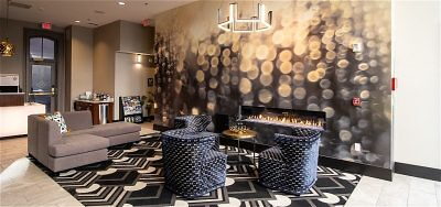 Modern hotel lobby